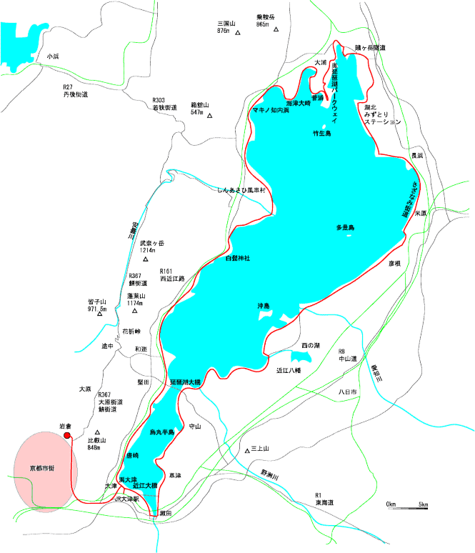 琵琶湖地図