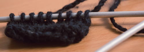 編みかけ