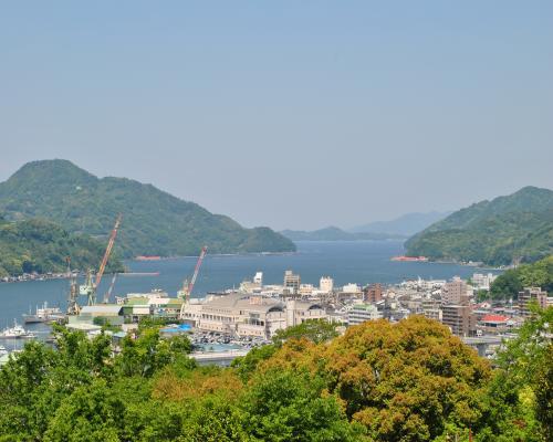 宇和島城からの眺め