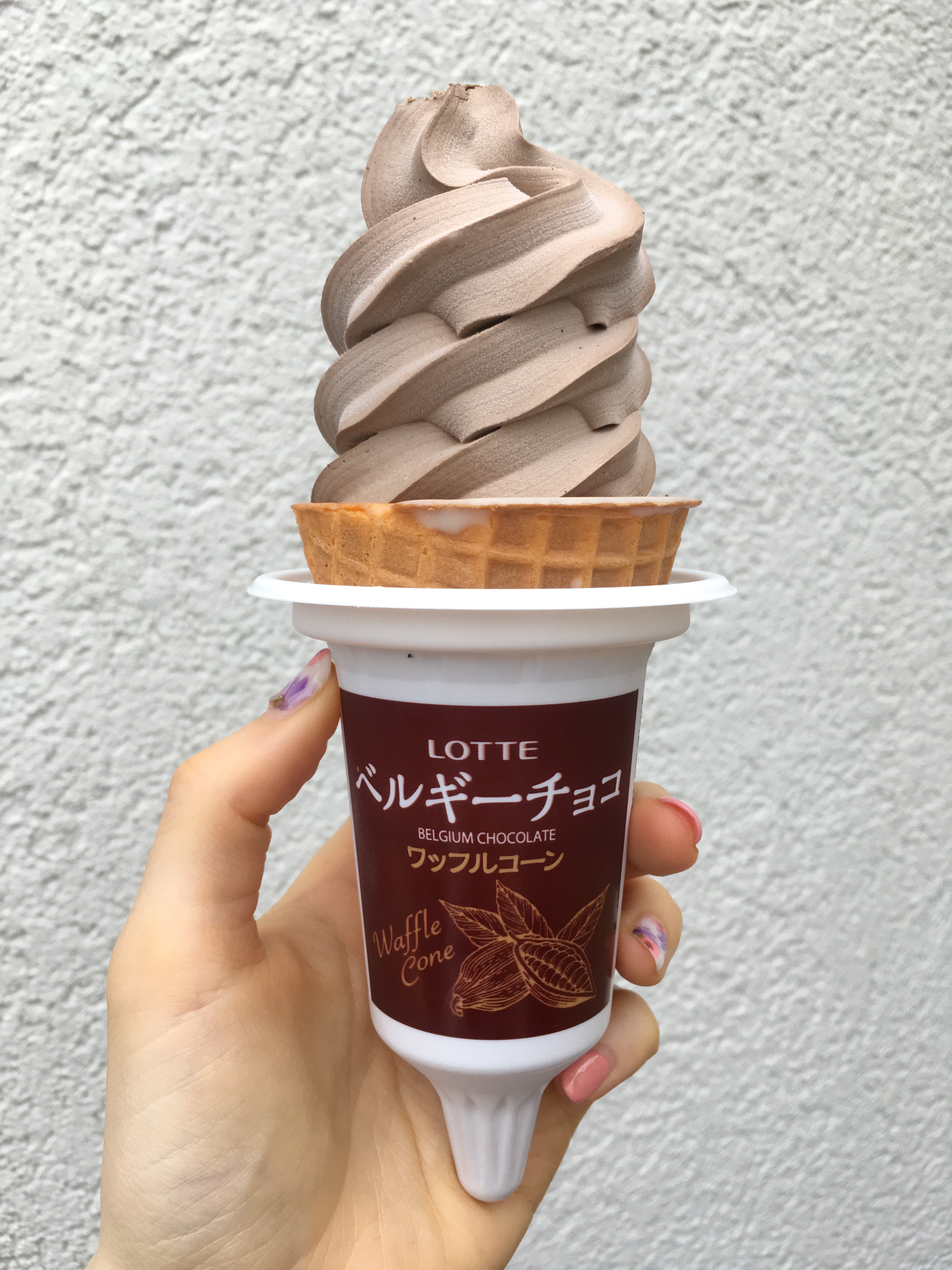 ソフカツ ソフトクリームマニアの全国ソフトクリーム食べ歩きブログ ロッテ Lotte ベルギーチョコ ワッフルコーン