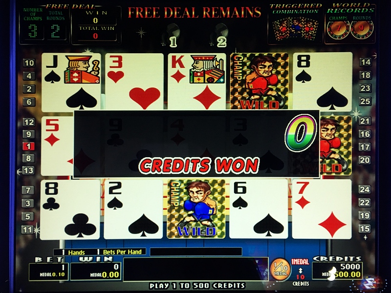 S I N T R A --- Medal Game Warehouse --- Blog --- Video Poker and 