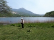 女神湖と蓼科山