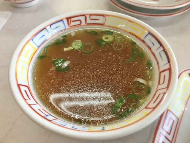 二軒目飯店　焼きメシ　スープ