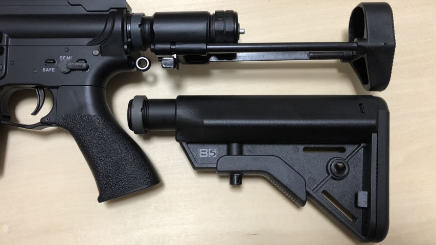 東京マルイスタンダード電動M4用 HK416Cタイプワイヤーストック
